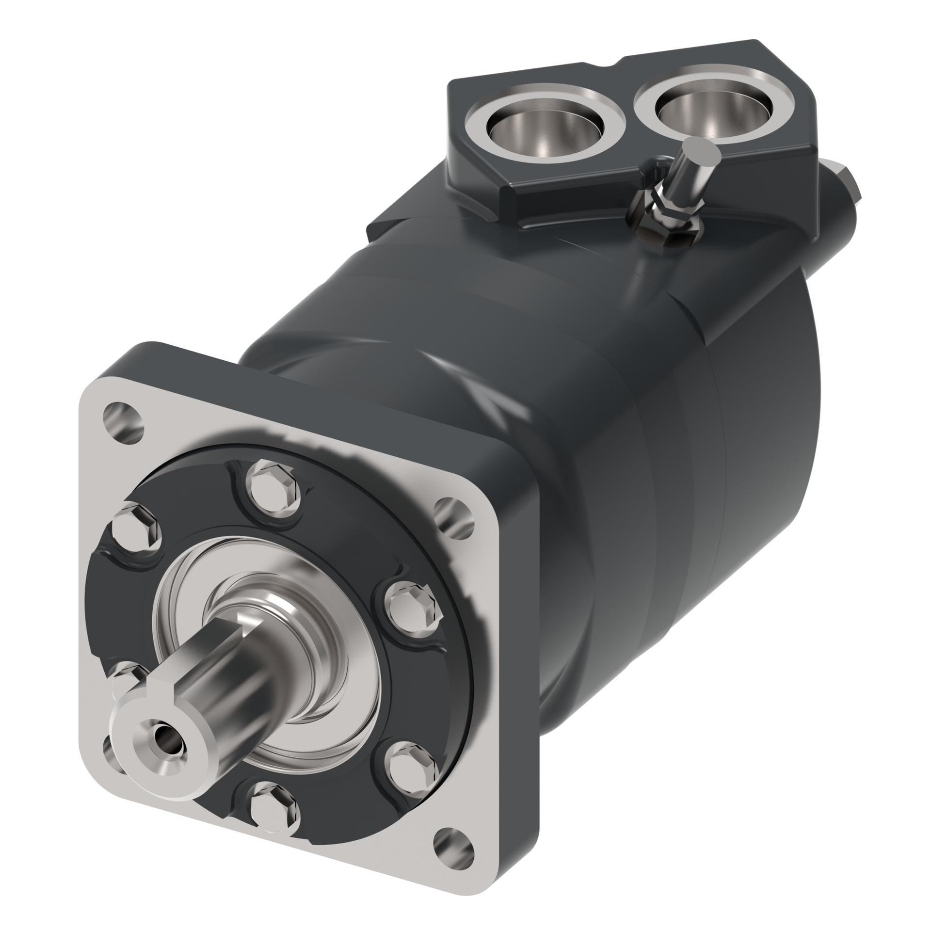 Danfoss Char-Lynn 6000 Series 4-Bolt square_side port staggered with speed sensor (RIGHT)