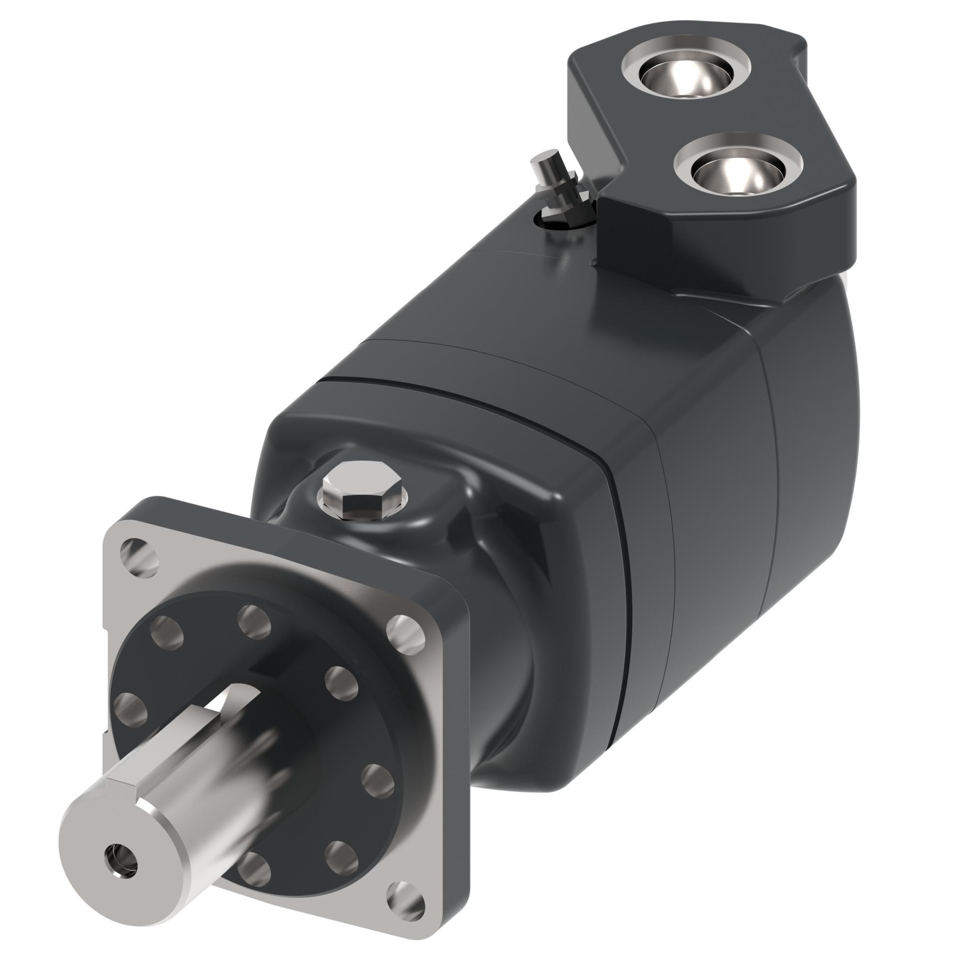 Danfoss Char-Lynn 10000 Series 4-Bolt square_side port staggered with speed sensor (RIGHT)