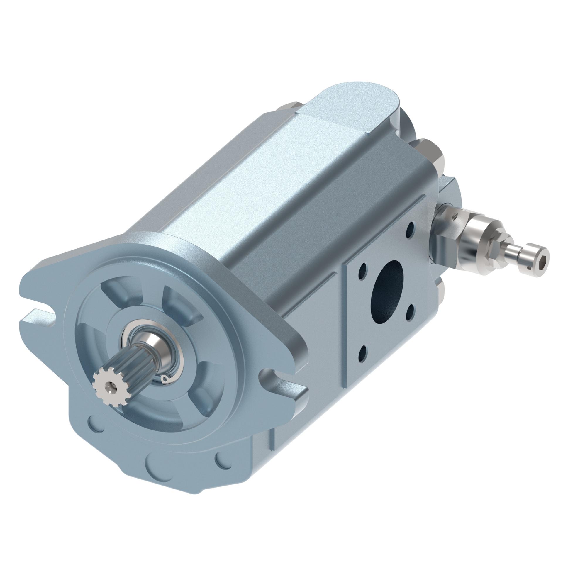 Compact tandem gear pump 