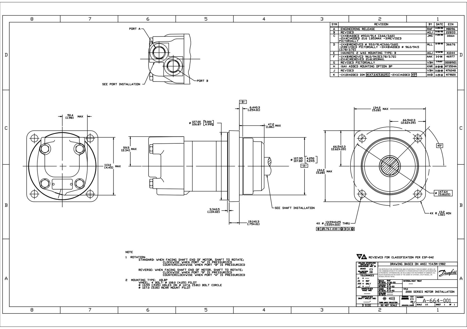 2000 Series - Motor Installation - AP and BP