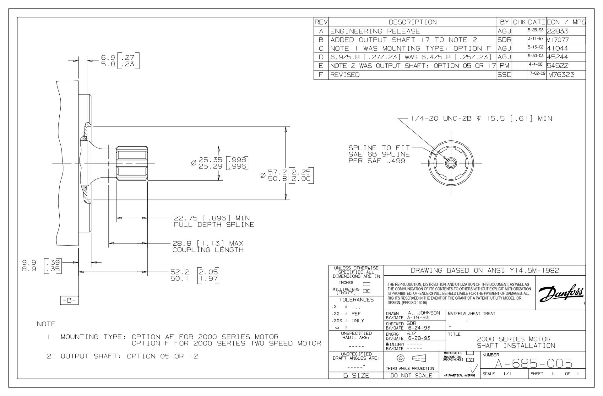 2000 Series - Shaft Installation - 05 and 12