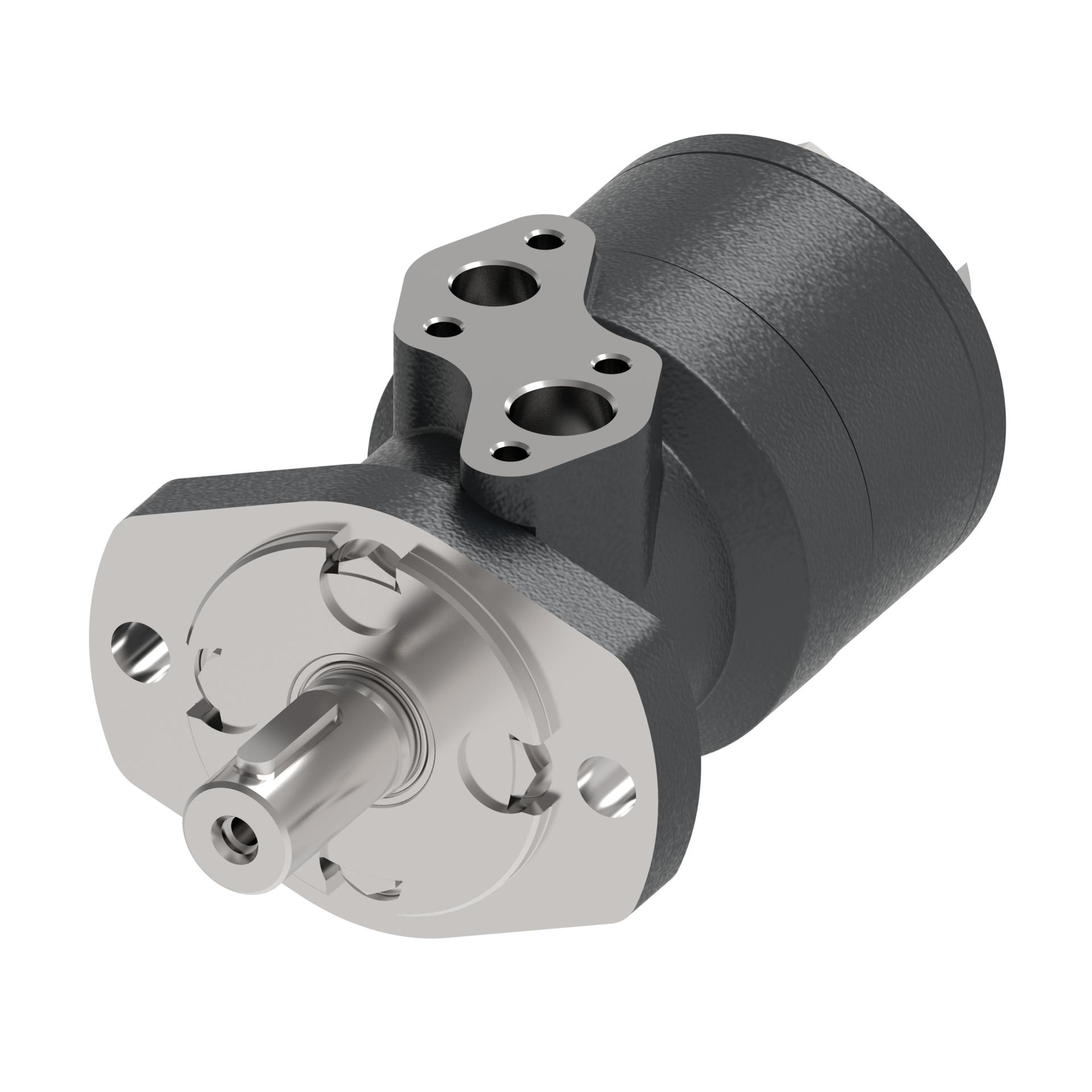 Danfoss Xcel XLS Series 2-Bolt A_side port staggered with 4 block mounting threads (RIGHT)