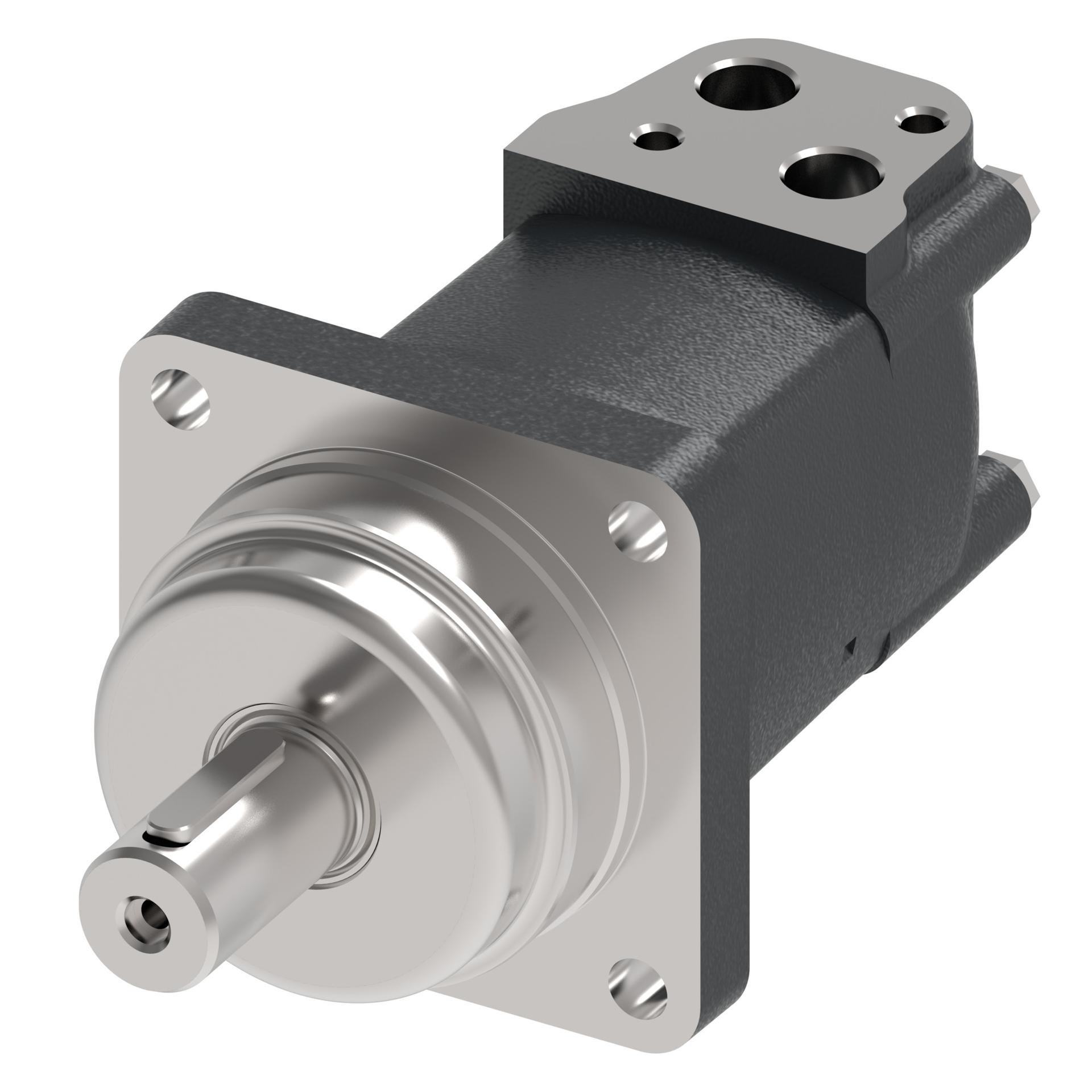 Danfoss Xcel XL2 Series 4-Bolt Wheel_side port staggered with 2 block mounting threads (RIGHT)