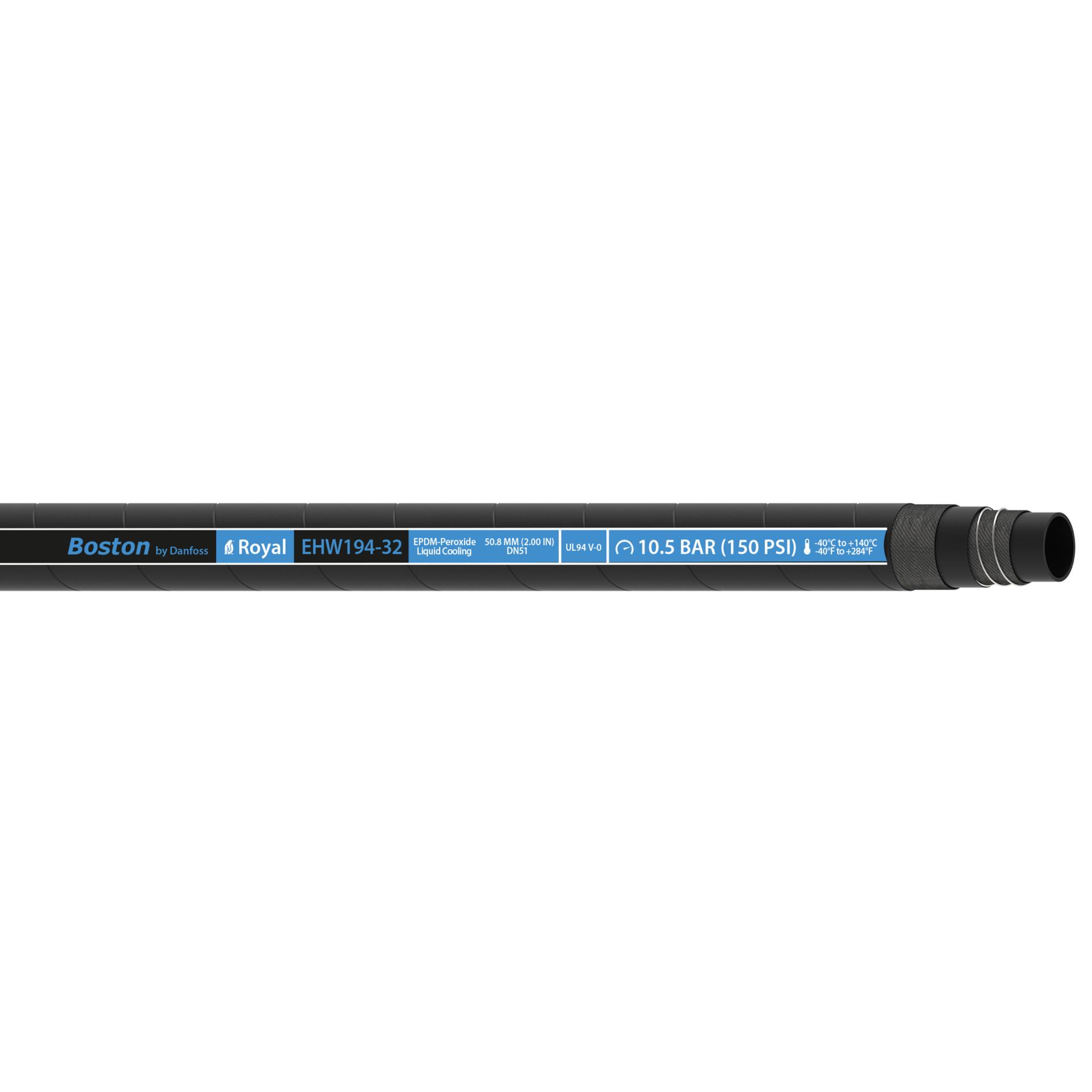 Boston by Danfoss Royal EHW194-32 Hose (BLUE) (CENTER)