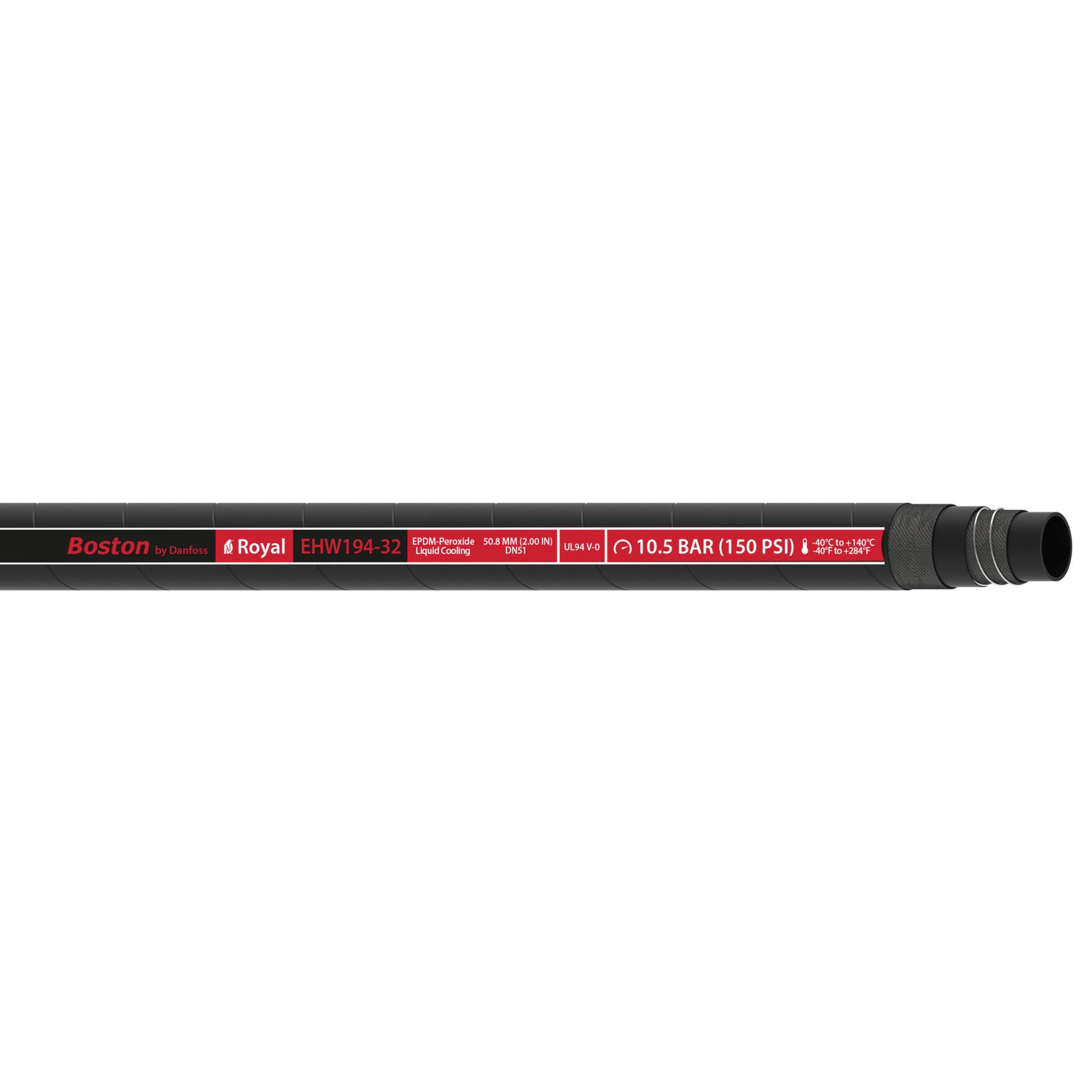 Boston by Danfoss Royal EHW194-32 Hose (RED) (CENTER)