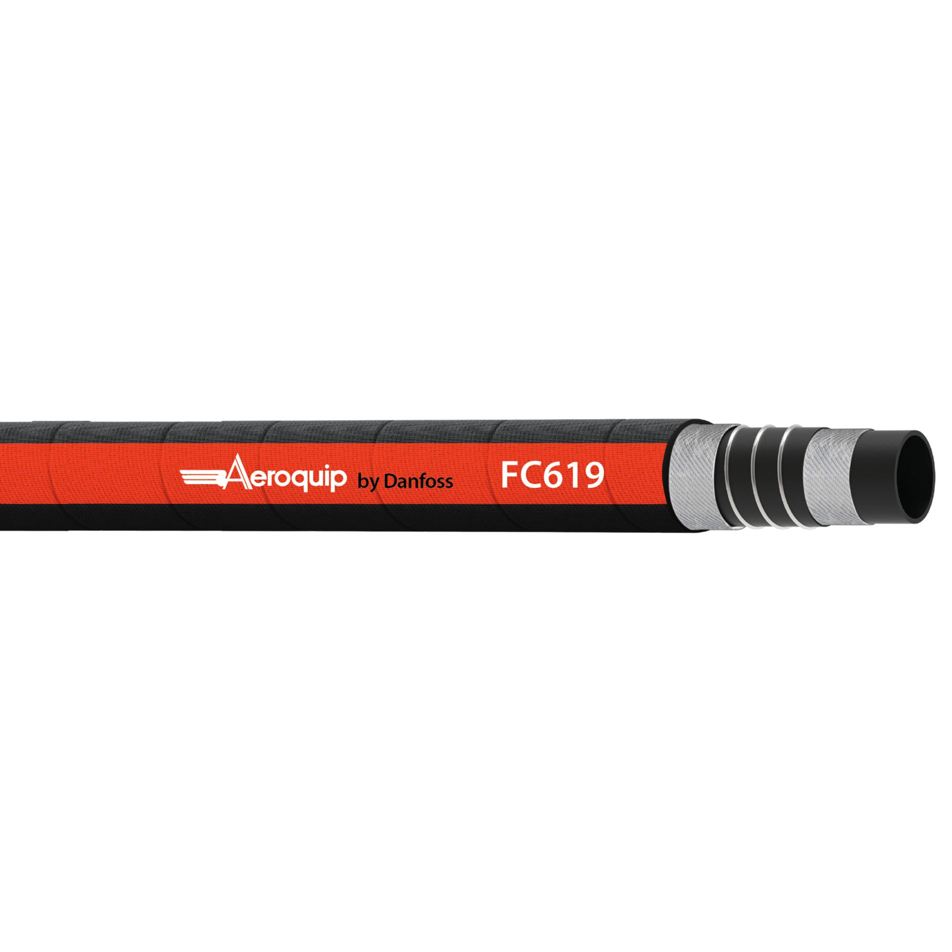 Aeroquip by Danfoss FC619 Series Rubber Hydraulic Braided Hose (CENTER)