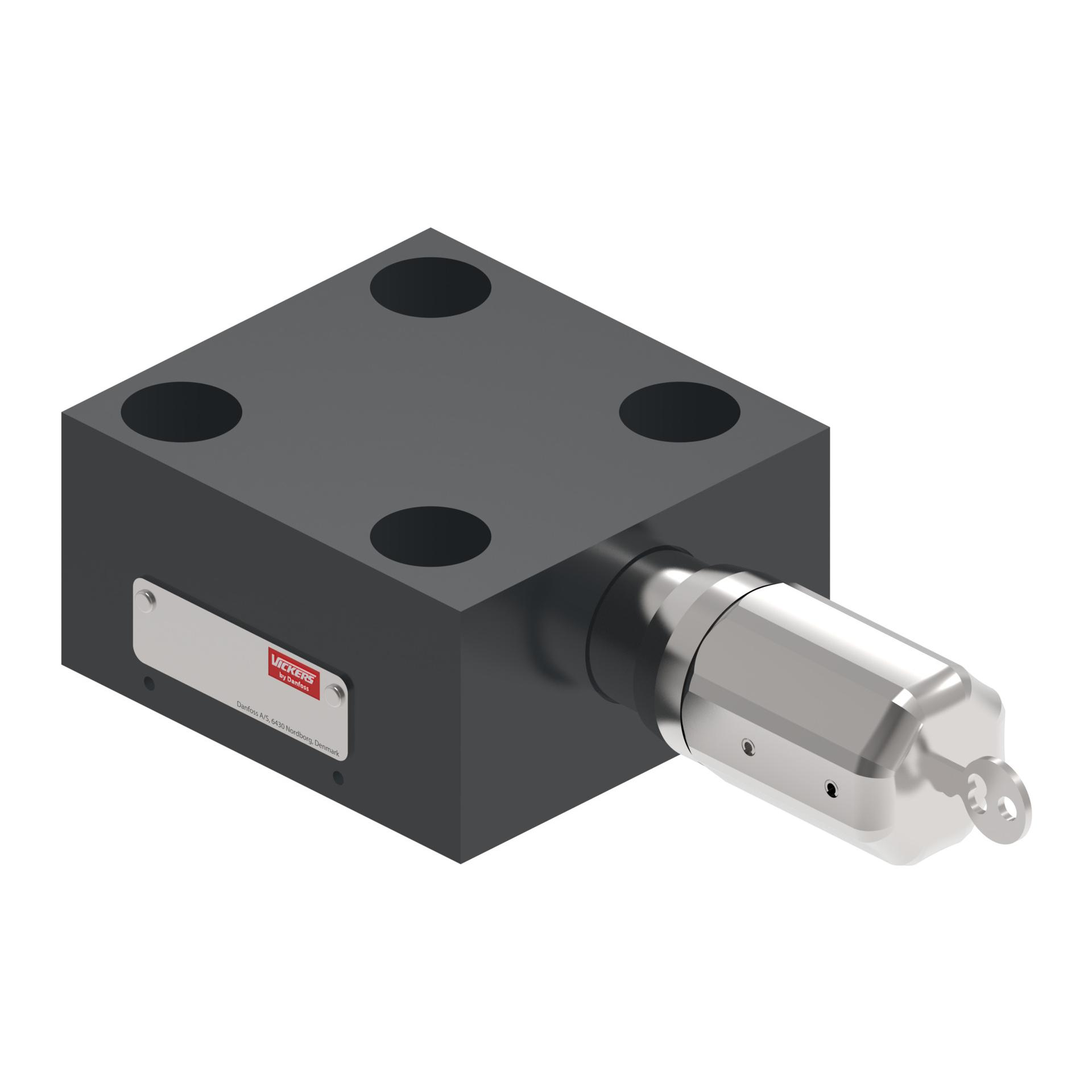Slip-in cartridge valve pressure relief cover CVCS-25-C-30 (AUXILIARY)