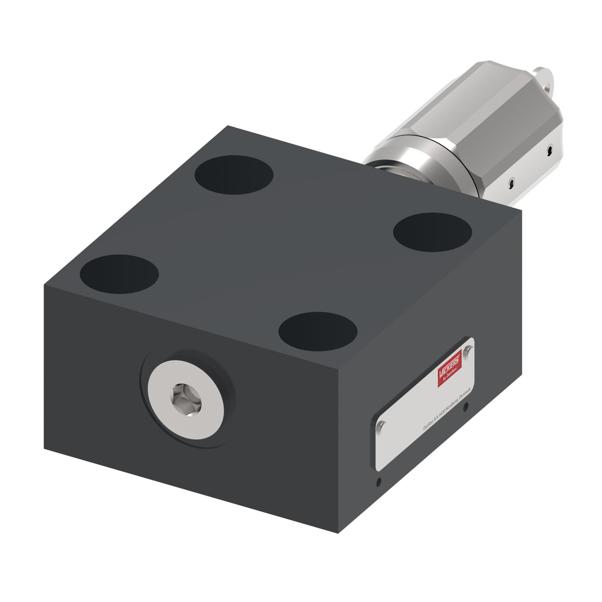 Slip-in cartridge valve pressure relief cover CVCS-25-C-30 (RIGHT)