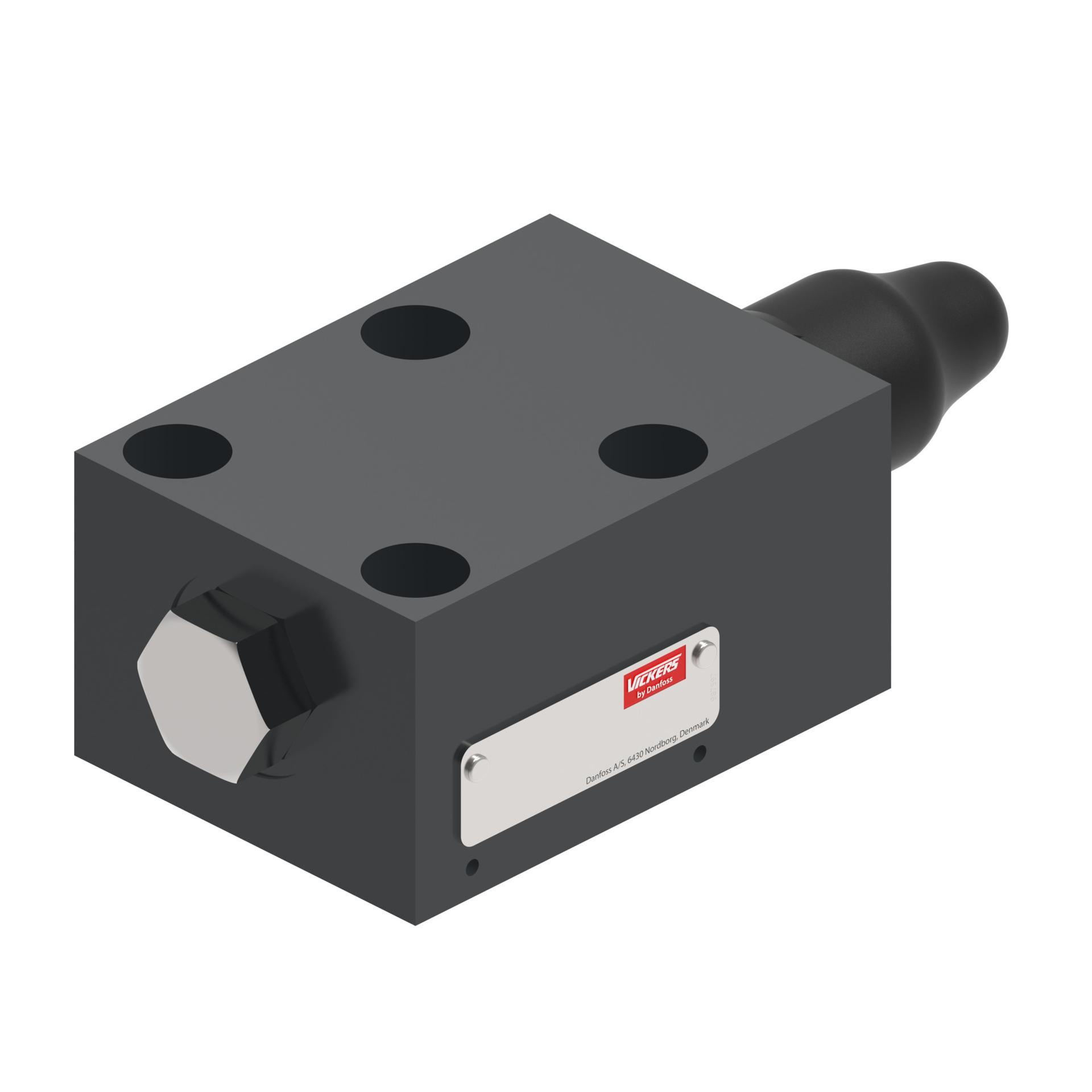 Slip-in cartridge valve unloader relief cover CVCS-16-U-30 (AUXILIARY)