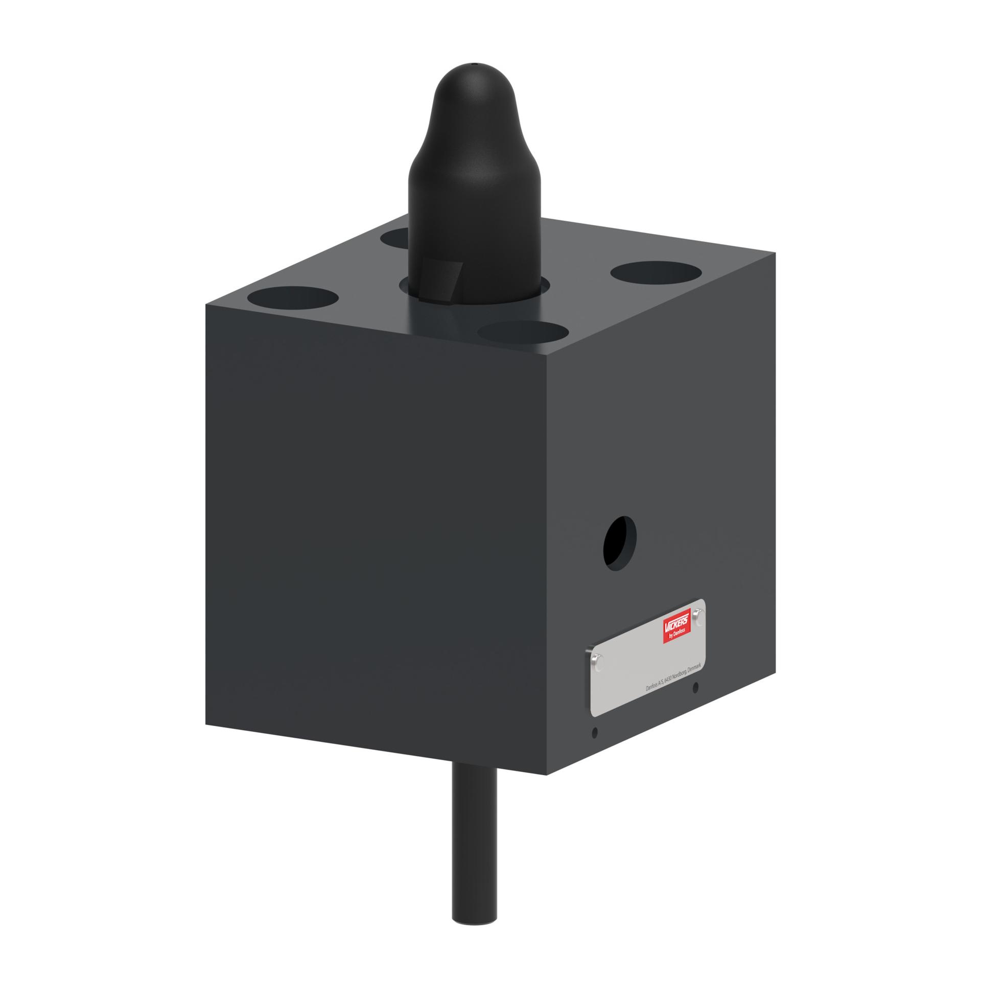 Slip-in cartridge valve stroke adjuster cover with size 03 pilot interface CVCS-25-A3-30 (RIGHT)