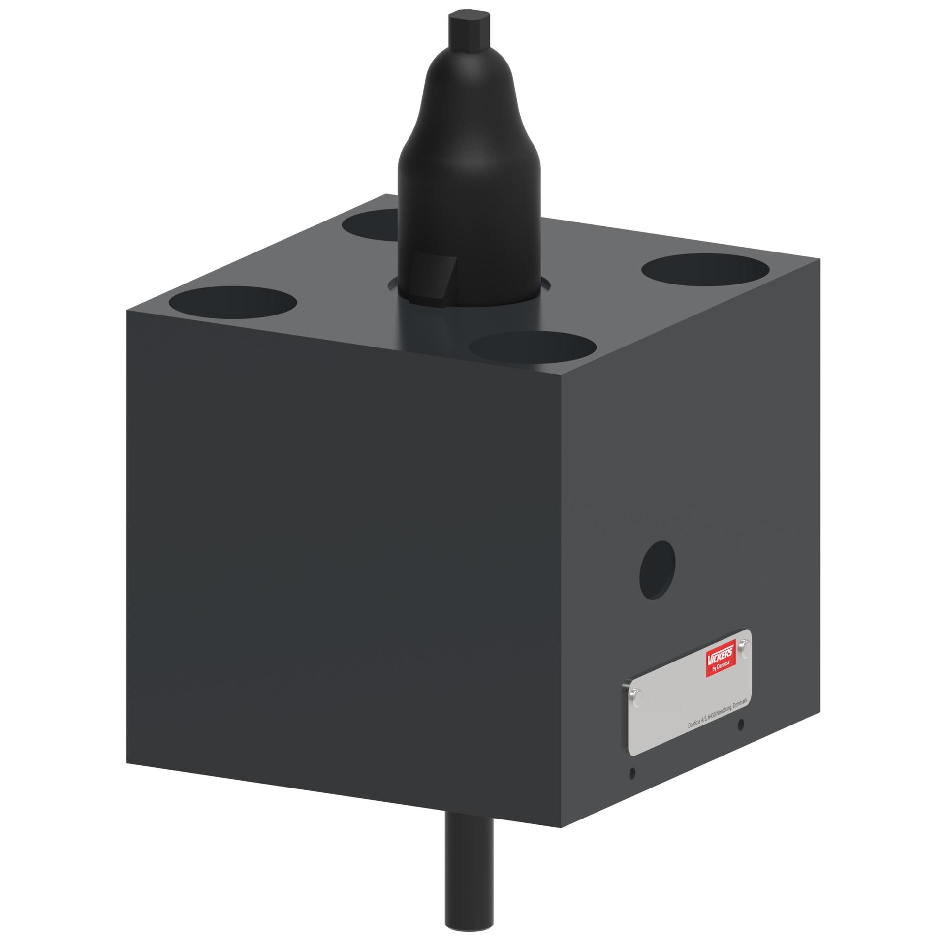 Slip-in cartridge valve stroke adjuster cover with size 03 pilot interface CVCS-32-A3-30 (RIGHT)