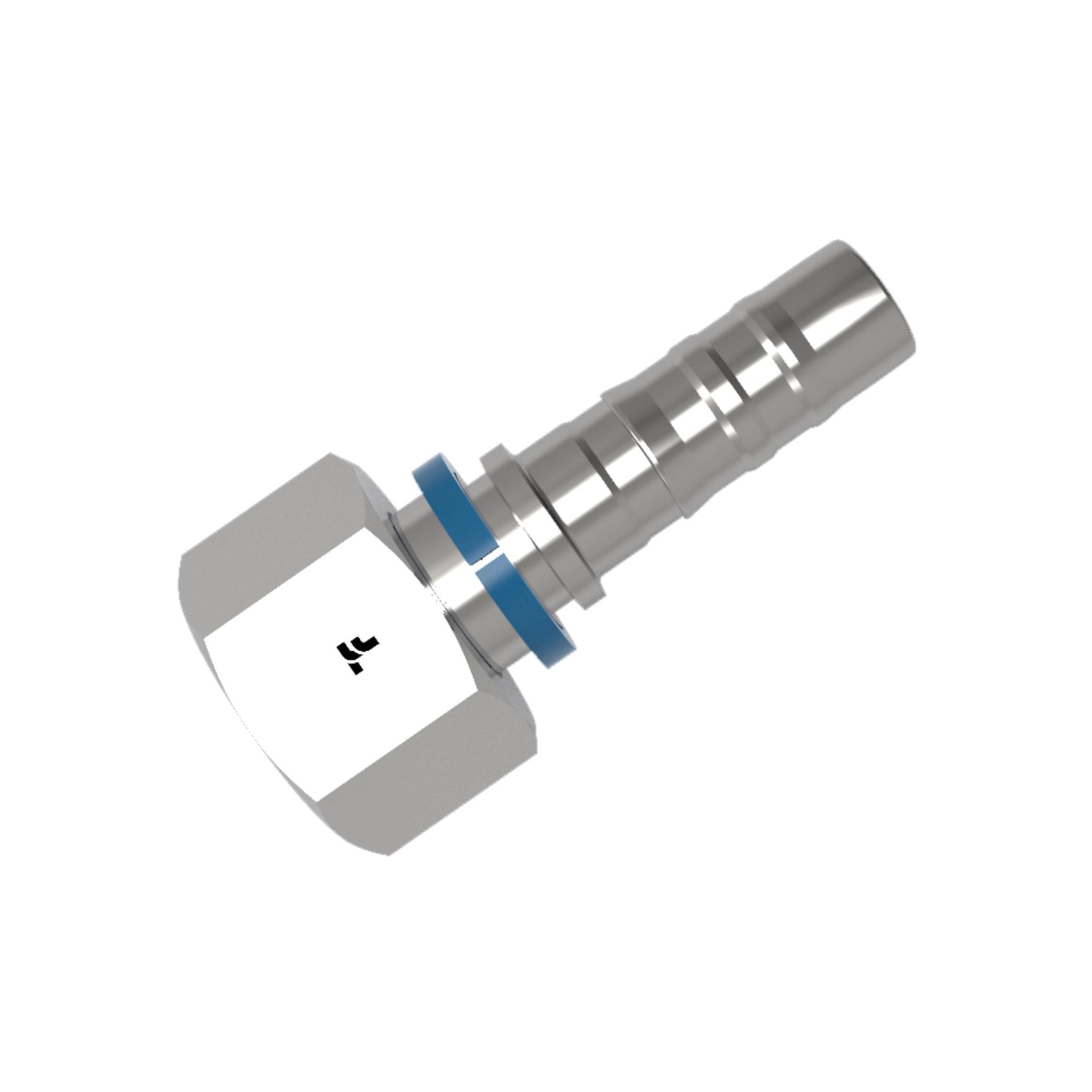 Hose nipple assembly CS Series - Straight (ISOMETRIC)