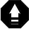 Prop White Arrow over Black