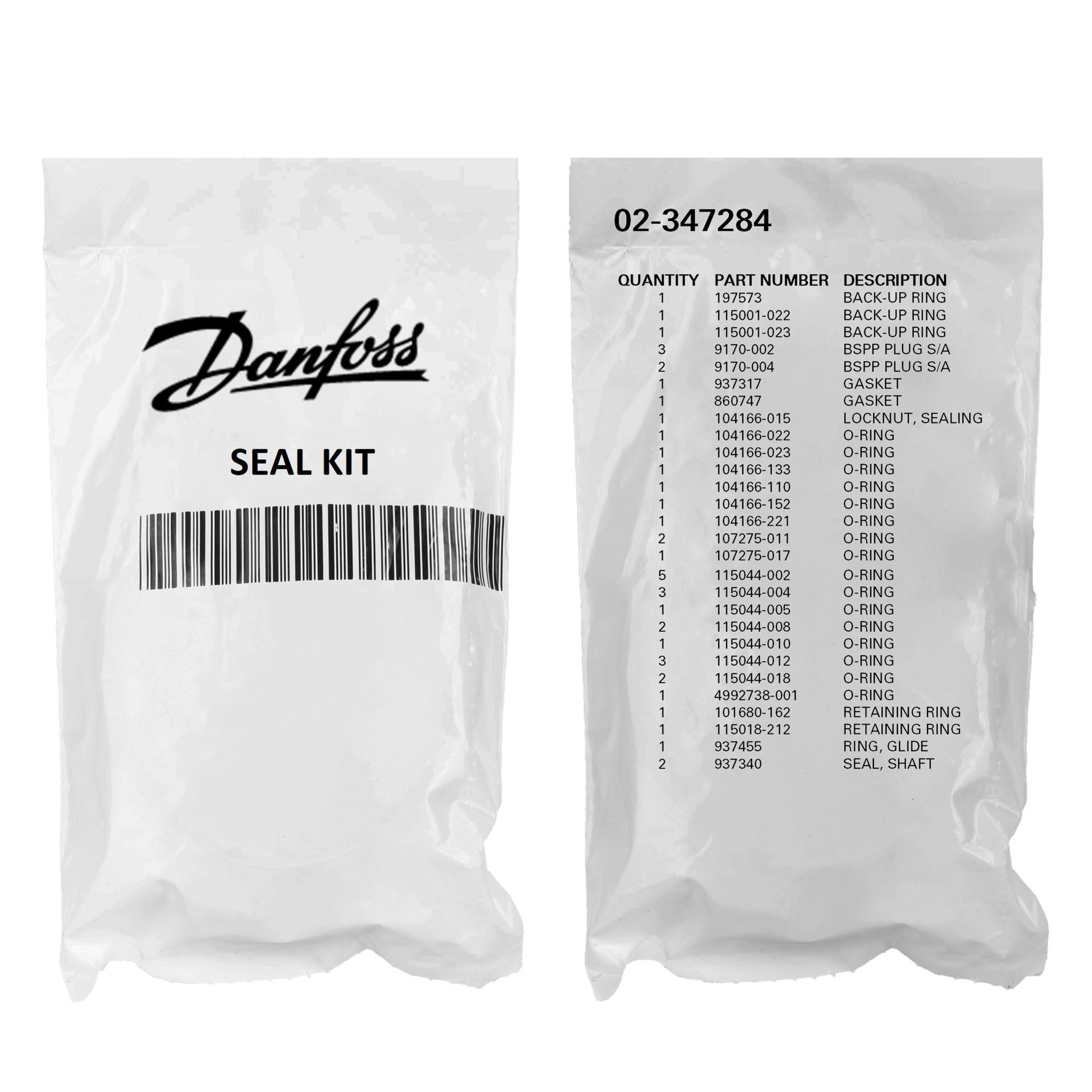 Vickers by Danfoss Piston Pump Accessory Seal Kit 02-347284 (PACKAGE)