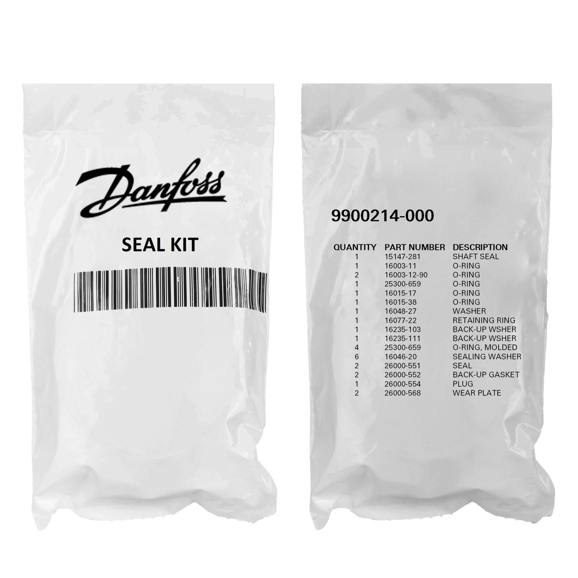 Danfoss Piston Pump Accessory Seal Kit 9900214-000 (PACKAGE)