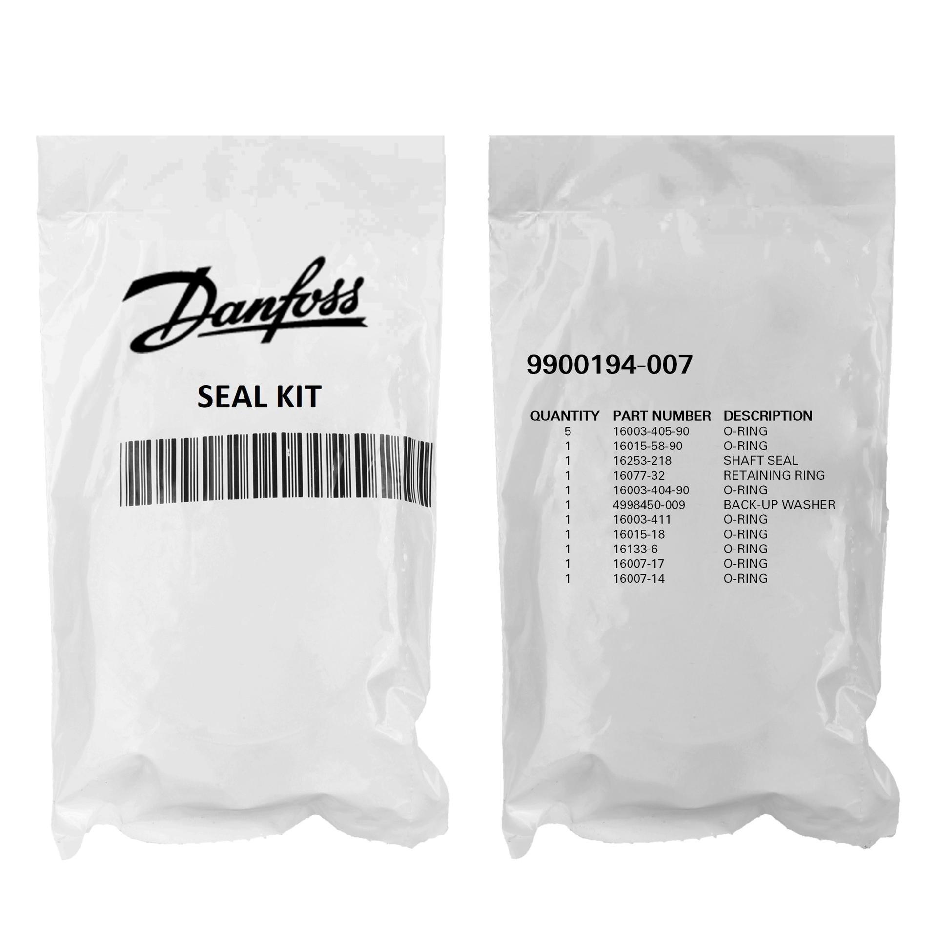 Danfoss Piston Pump Accessory Seal Kit 9900194-007 (PACKAGE)