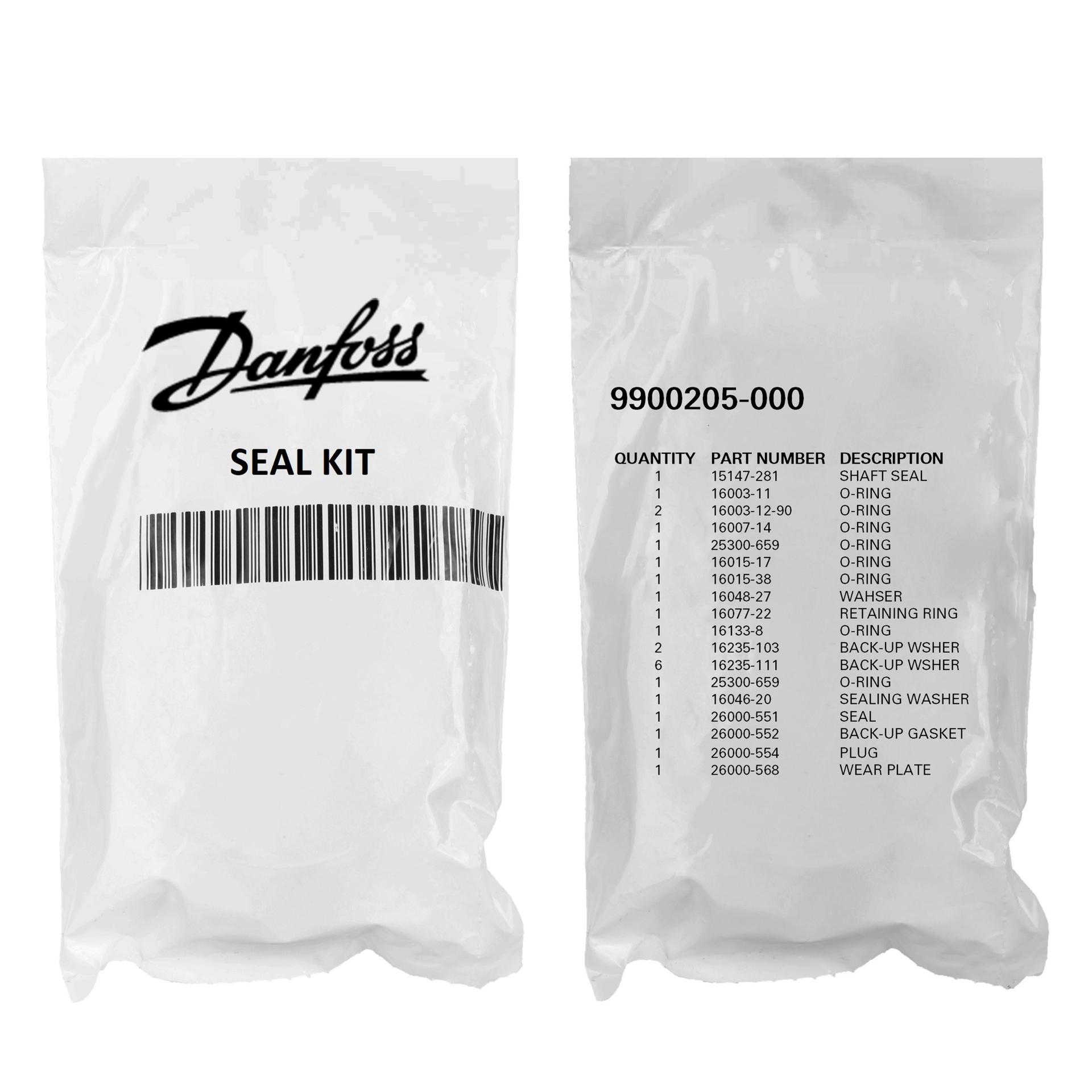 Danfoss Piston Pump Accessory Seal Kit 9900205-000 (PACKAGE)