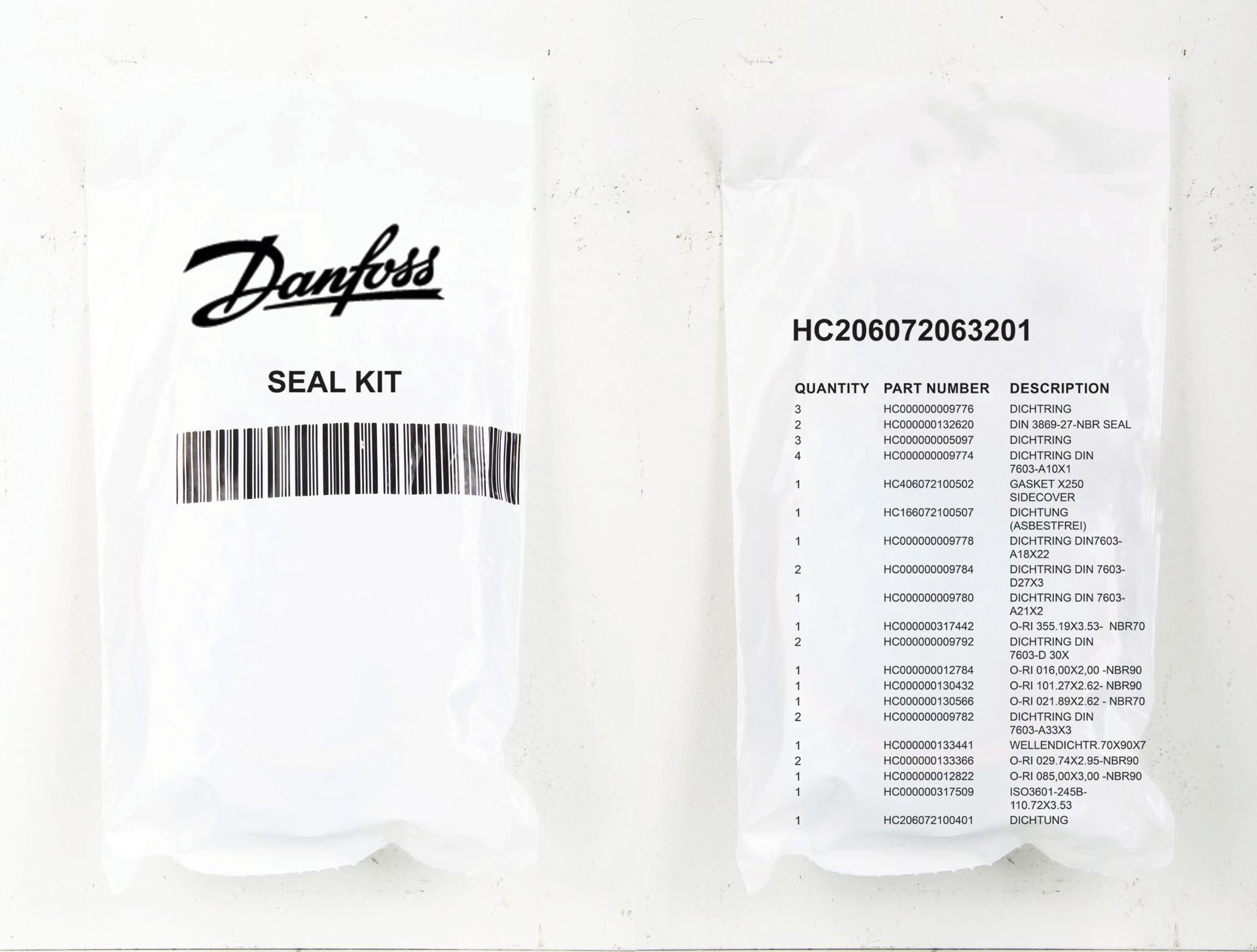 Danfoss Hydrokraft Piston Pump Accessory Seal Kit HC206072063201 (PACKAGE)
