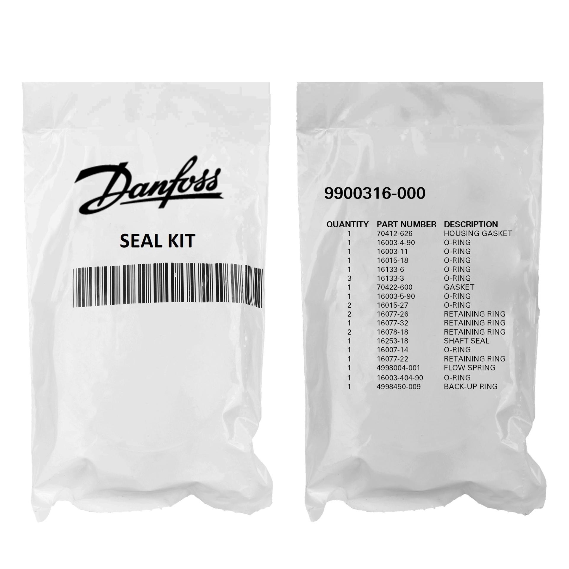 Danfoss Piston Pump Accessory Seal Kit 9900316-000 (PACKAGE)