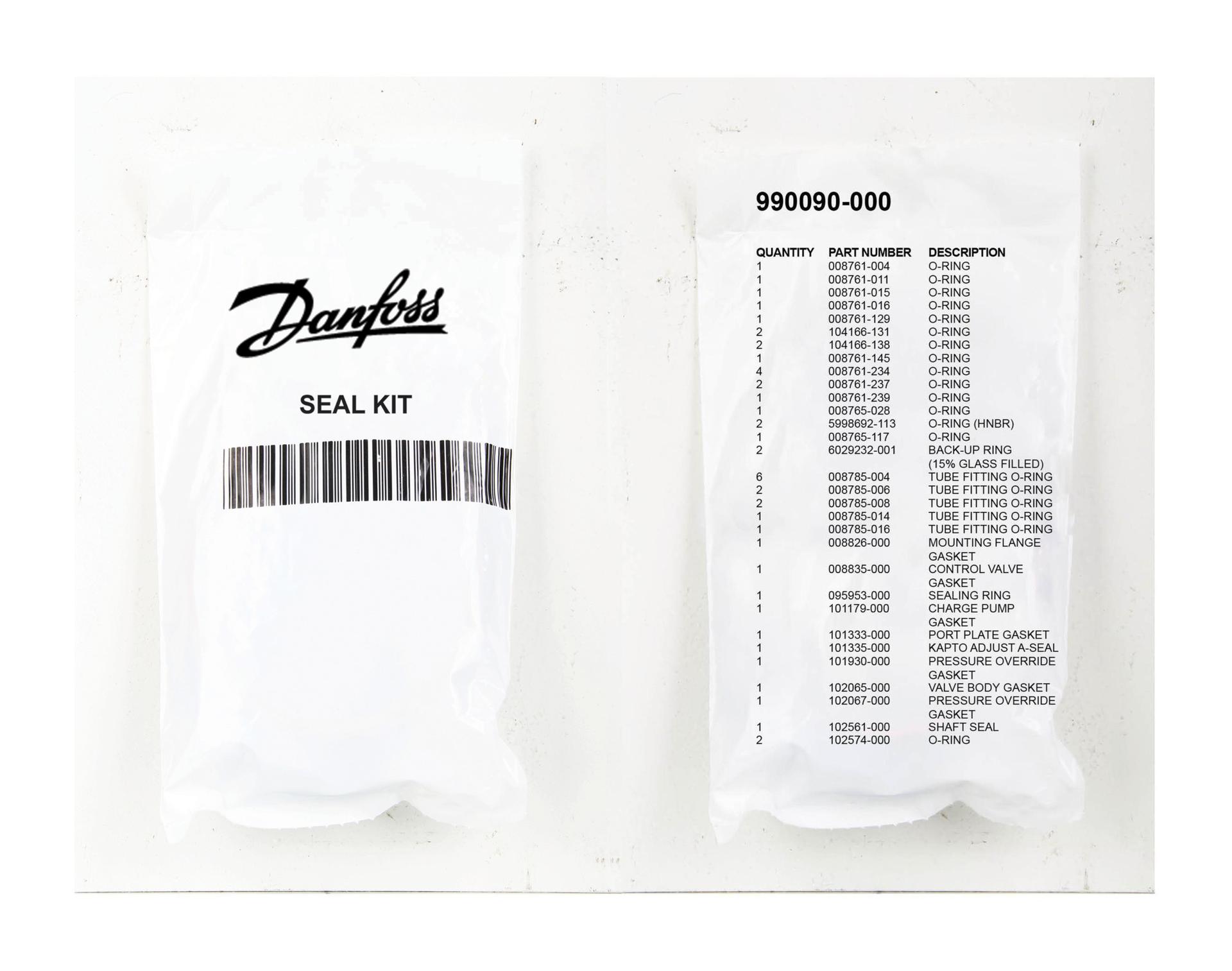 Danfoss Piston Pump Accessory Seal Kit 990090-000 (PACKAGE)