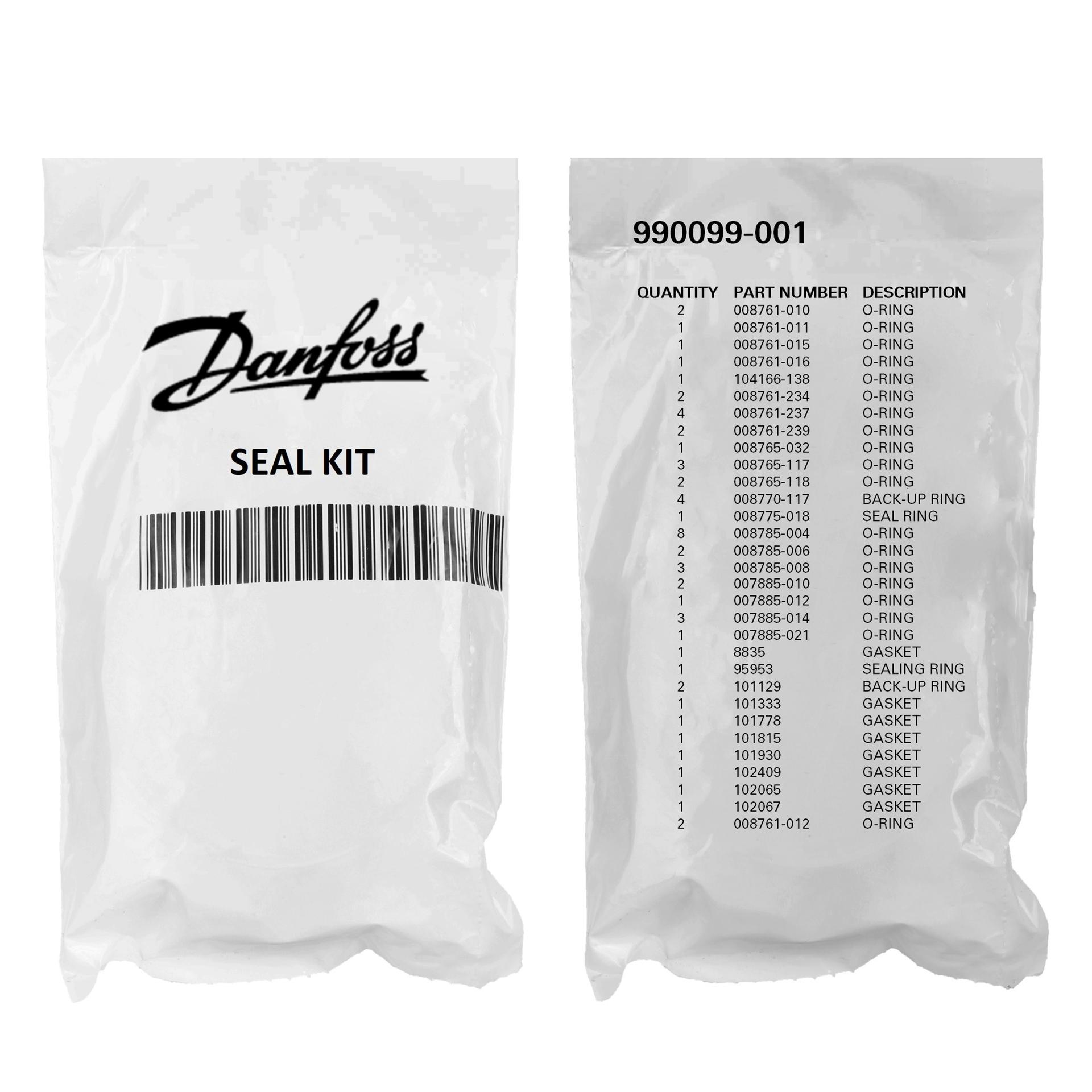 Danfoss Piston Pump Accessory Seal Kit 990099-001 (PACKAGE)