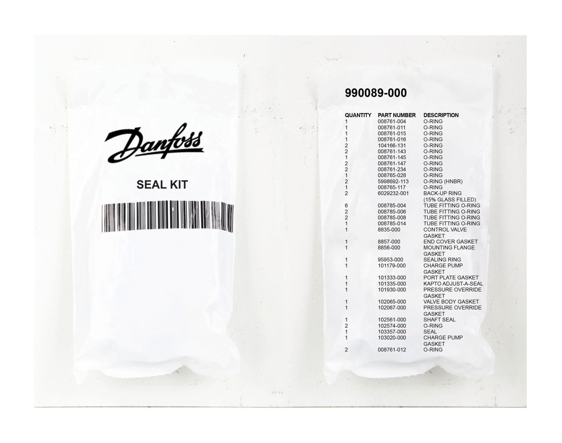 Danfoss Piston Pump Accessory Seal Kit 990089-000 (PACKAGE)