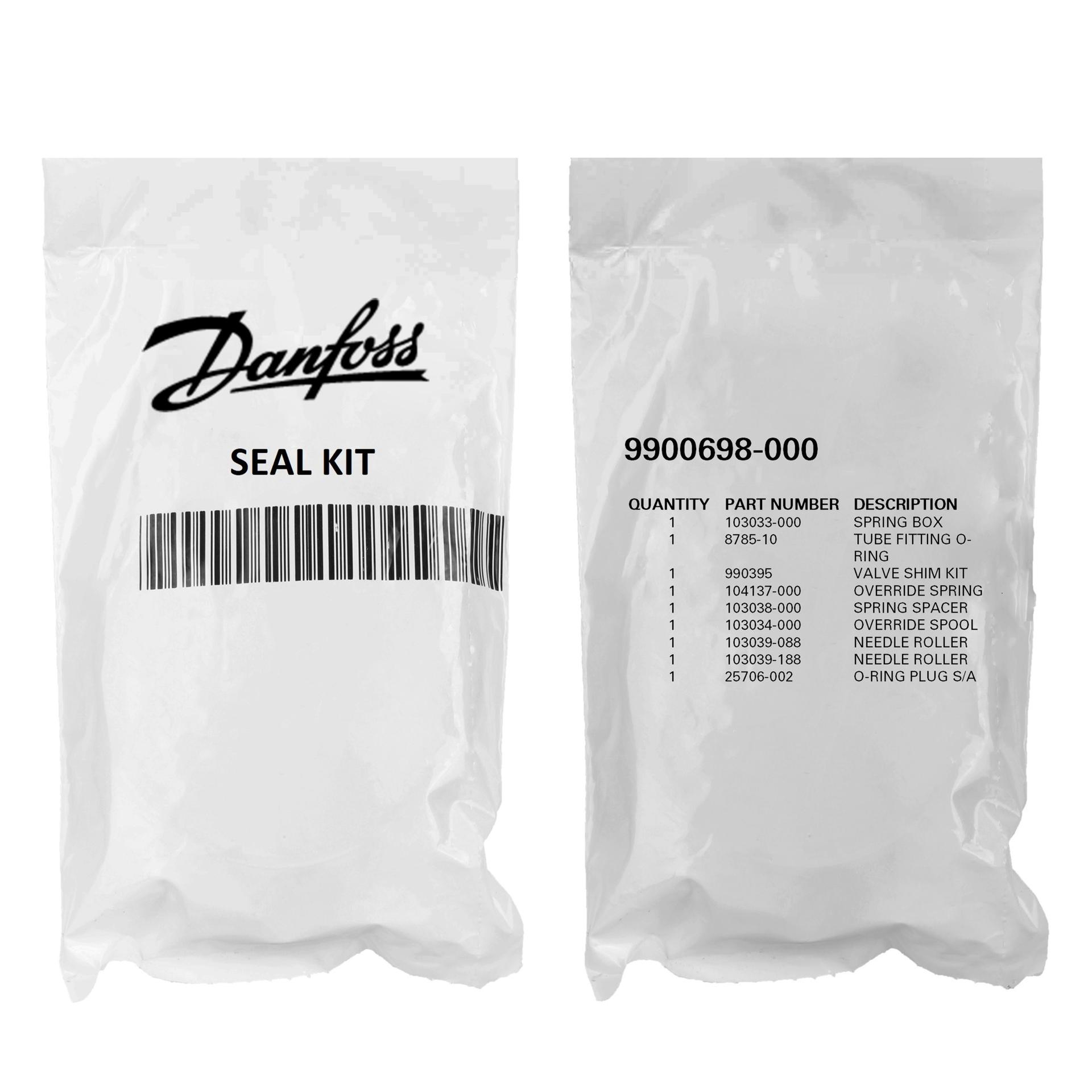 Danfoss Piston Pump Accessory Spool Repair Kit 9900698-000 (PACKAGE)