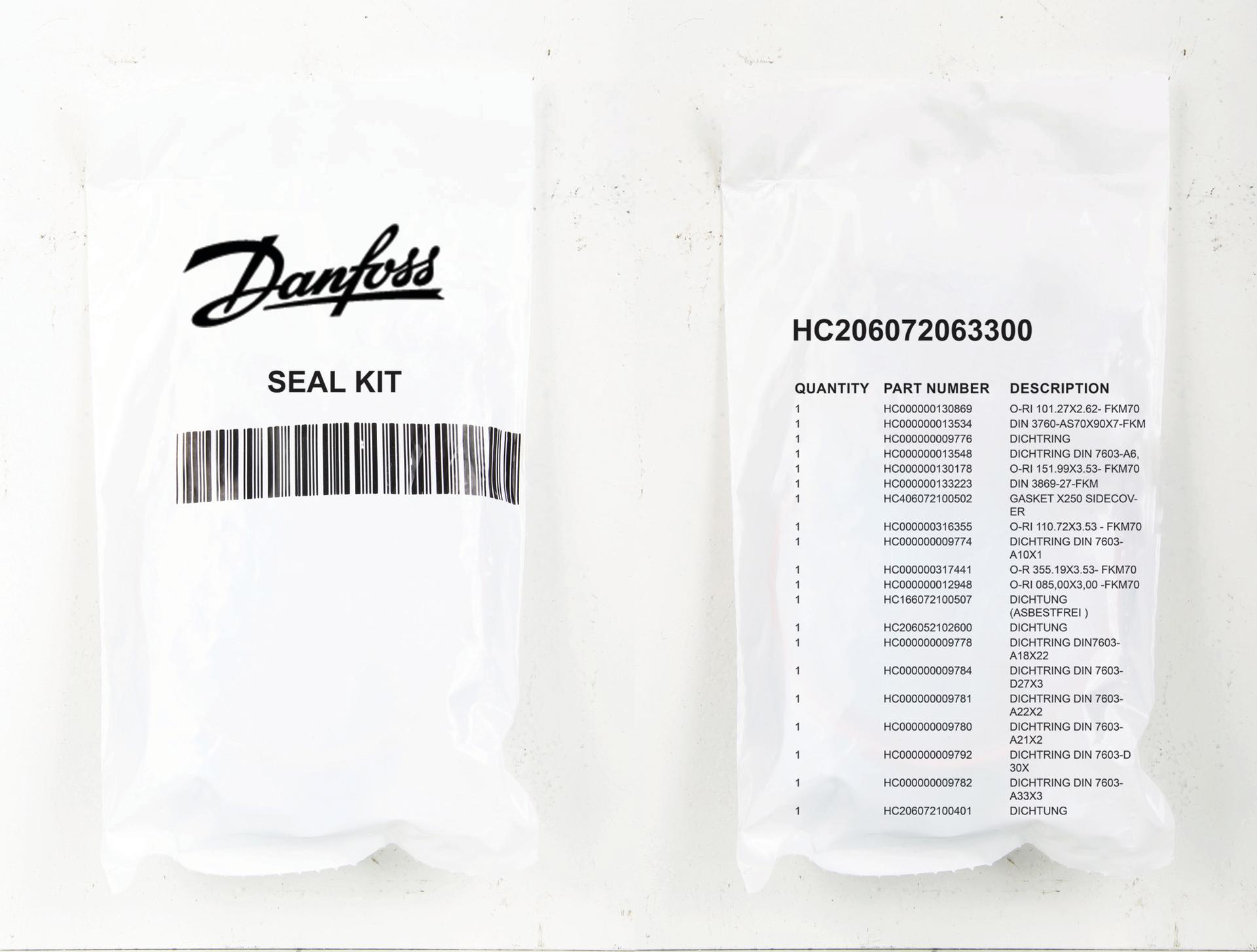 Danfoss Hydrokraft Piston Pump Accessory Seal Kit HC206072063300 (PACKAGE)