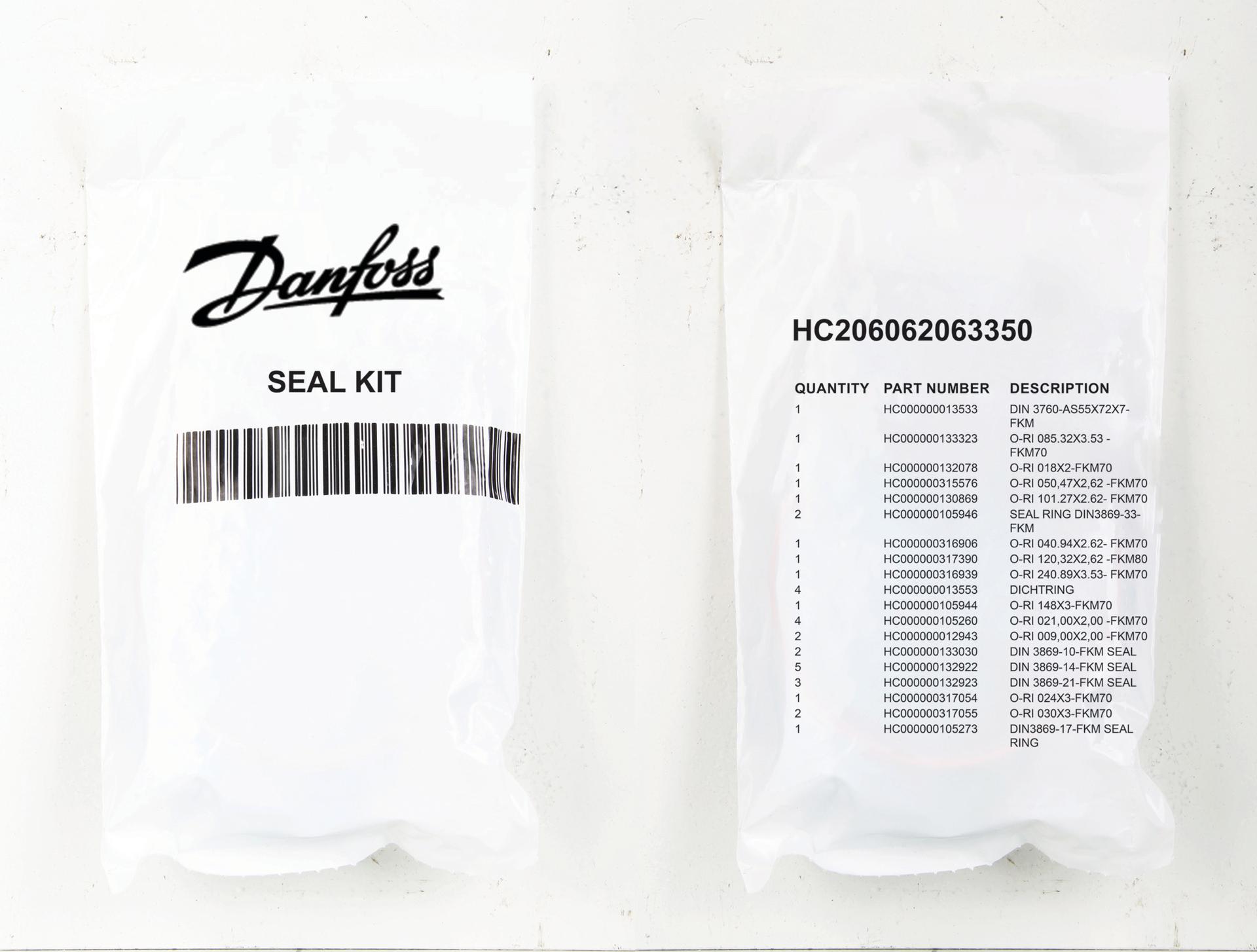 Danfoss Hydrokraft Piston Pump Accessory Seal Kit HC206062063350 (PACKAGE)