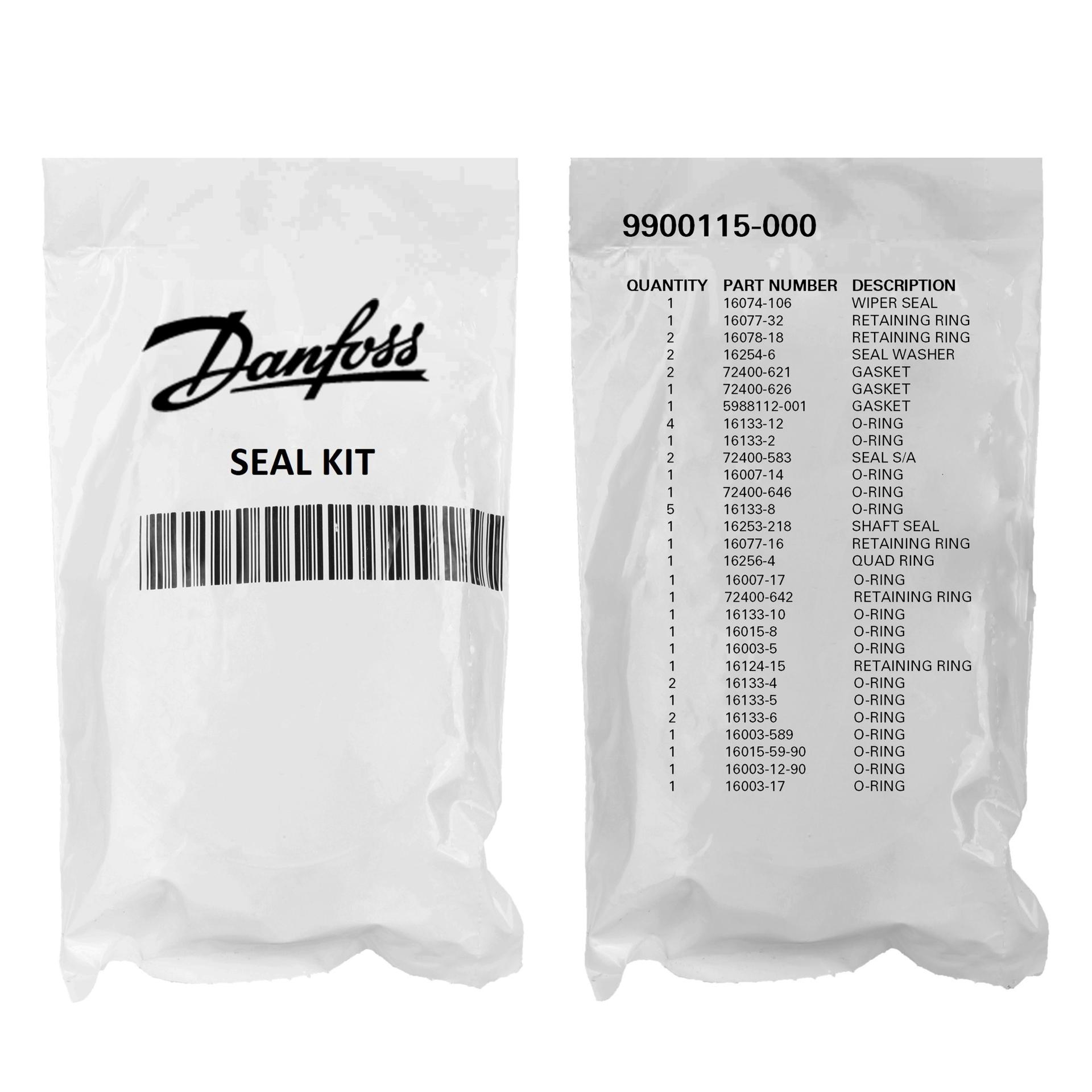 Danfoss Piston Pump Accessory Repair Kit 9900115-000 (PACKAGE)