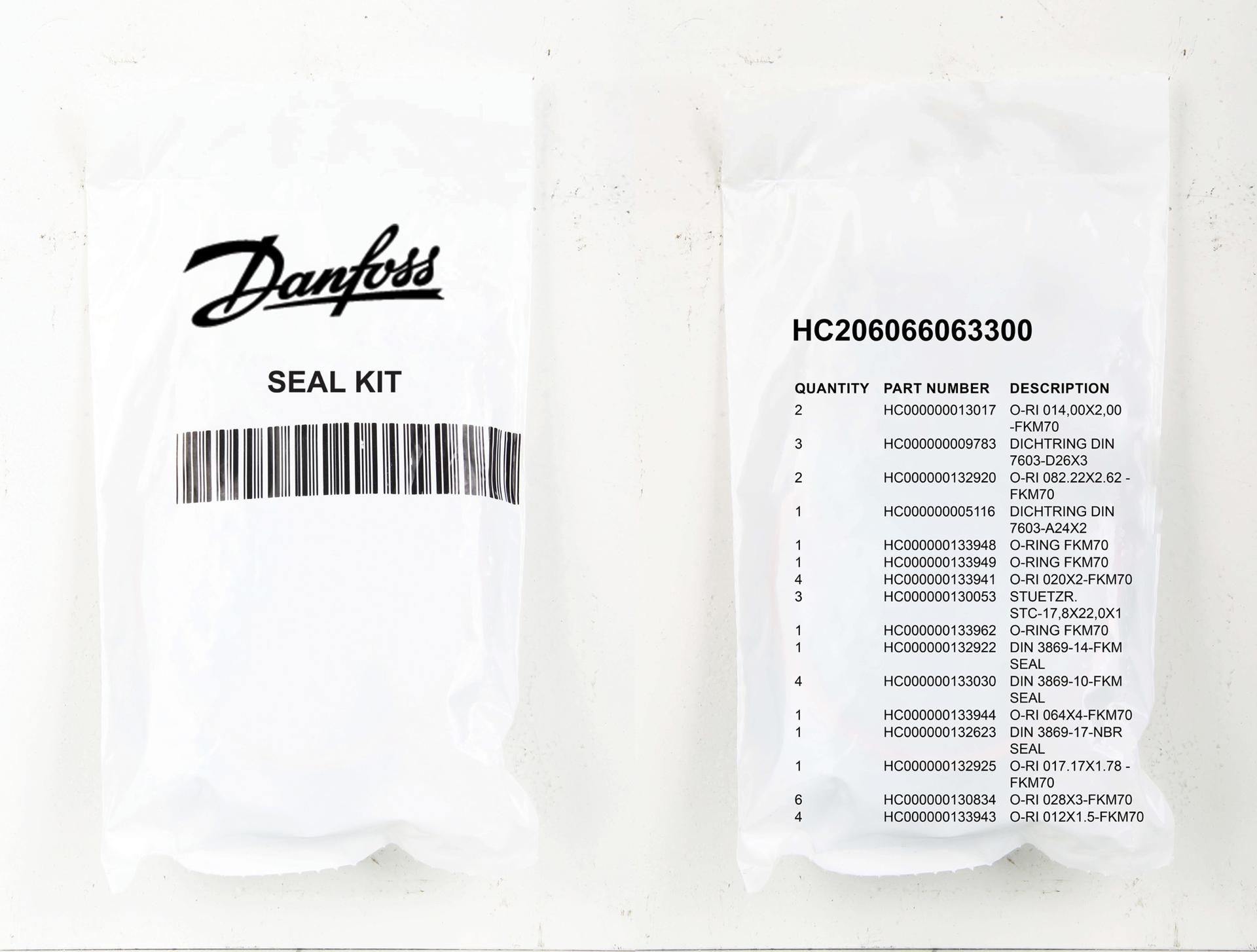 Danfoss Hydrokraft Piston Pump Accessory Seal Kit HC206066063300 (PACKAGE)
