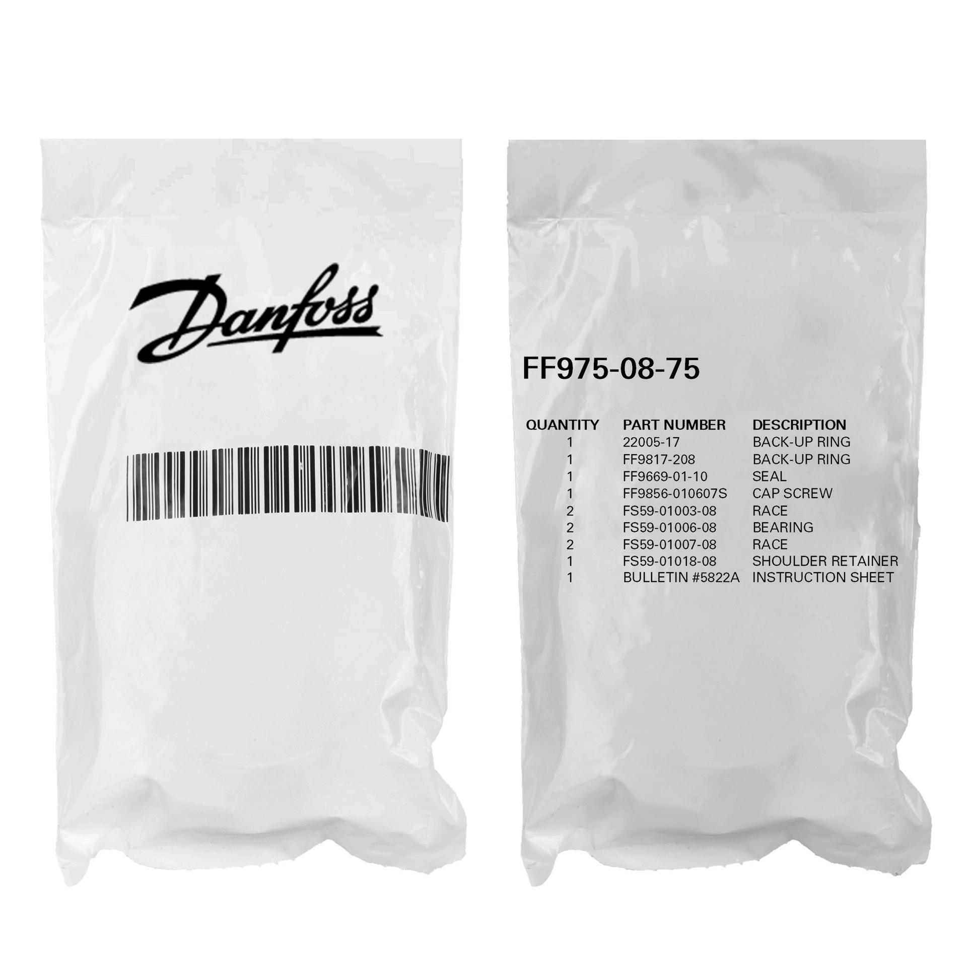 Danfoss FS5900 Series Swivel Joints Repair Kits FF975-08-75 (PACKAGE)