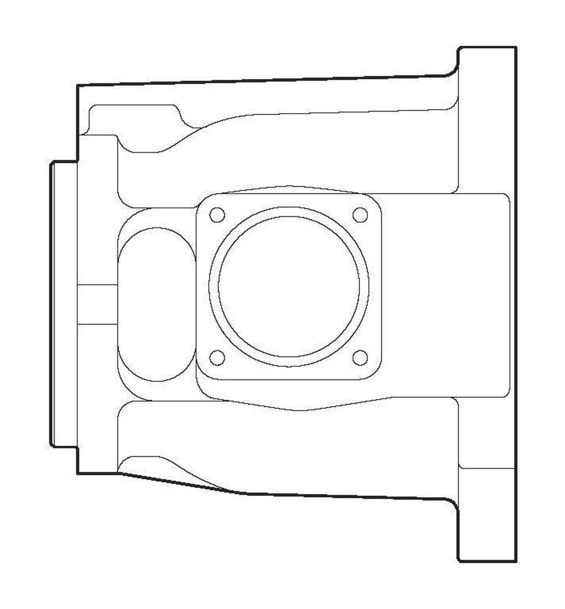 Vickers by Danfoss Piston Pump Accessory Housing 502640 (CENTER)