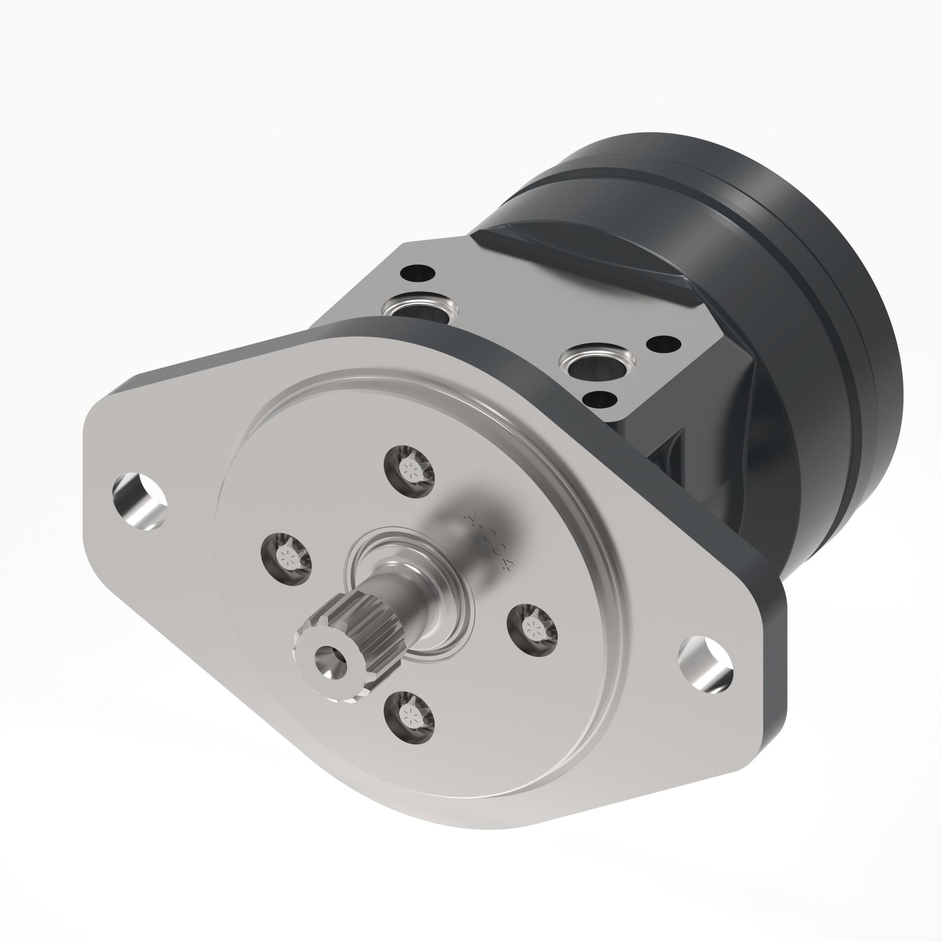 Danfoss Char-Lynn S series 2-Bolt B_side port aligned with 4 BMT (RIGHT)