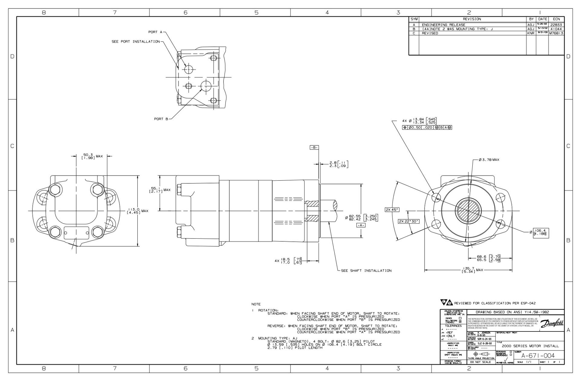 2000 Series - Motor Installation - AJ