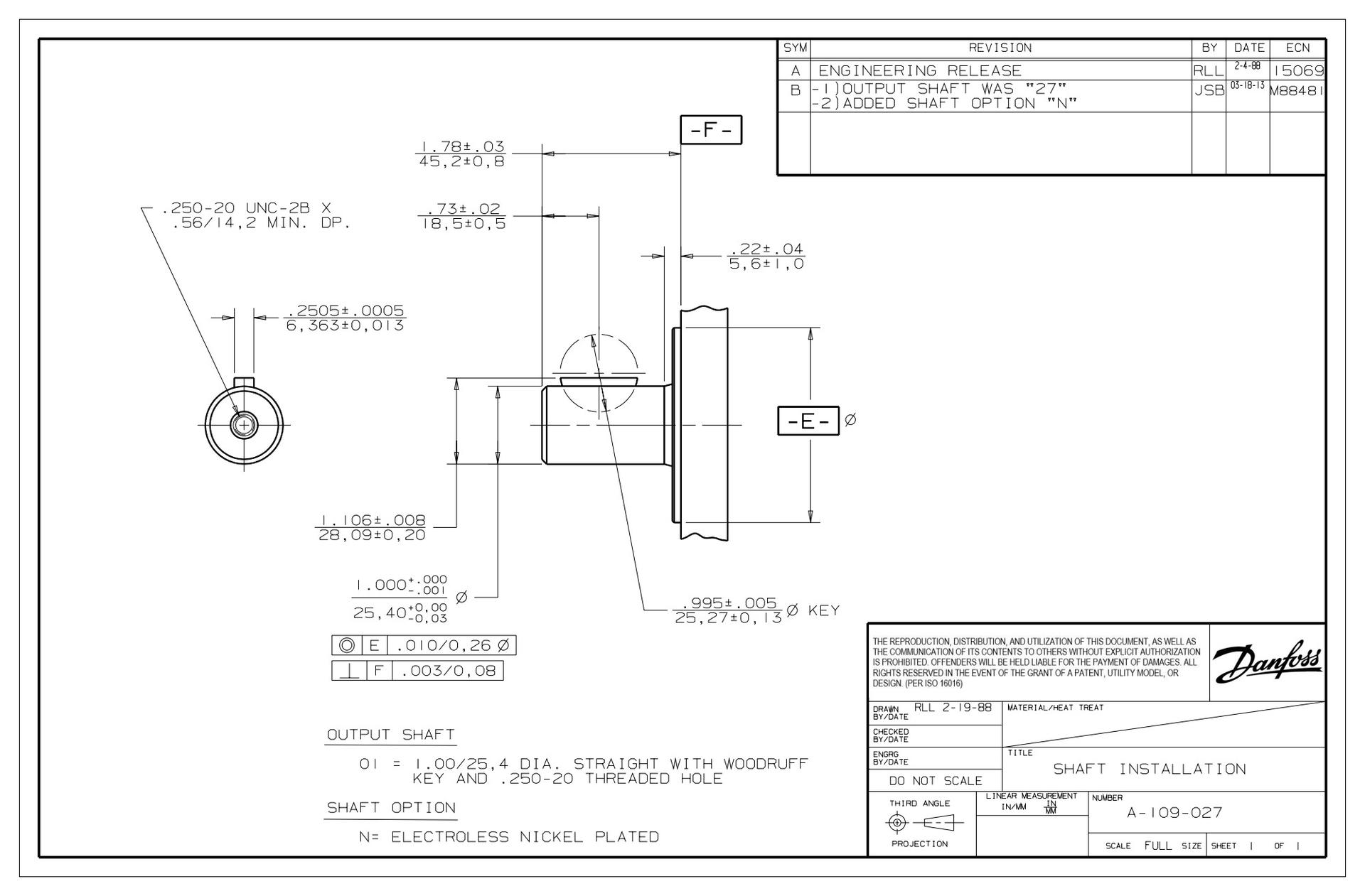 H, S and T Series - Shaft Installation - 01